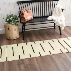 Flash Sale ⭐ Mohawk Home Kenza Cream Grey Geometric Stripe Area Rug Cream/grey 💯 -Mohawk Home shop unnamed file 2710