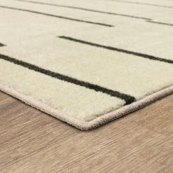 Flash Sale ⭐ Mohawk Home Kenza Cream Grey Geometric Stripe Area Rug Cream/grey 💯 -Mohawk Home shop unnamed file 2715