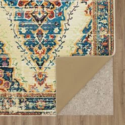 Buy 🧨 Mohawk Home Kellen Ornamental Heriz Area Rug Teal ⭐ -Mohawk Home shop unnamed file 2720