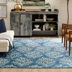 Best reviews of ⌛ Mohawk Home Sophya Blue Area Rug 🥰