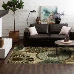 Best Pirce 🥰 Mohawk Home Inspired India Boho Geometric Floral Medallion Area Rug Cream/blue/taupe ❤️