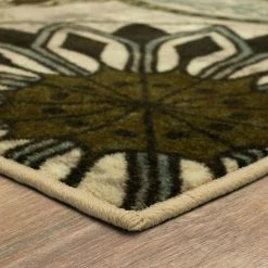 Best Pirce 🥰 Mohawk Home Inspired India Boho Geometric Floral Medallion Area Rug Cream/blue/taupe ❤️ -Mohawk Home shop unnamed file 2751