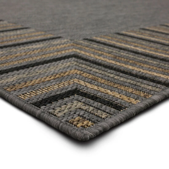 Buy โค๏ธ Mohawk Home Devynn Striped Border Indoor/ Outdoor Area Rug Brown, Sisal, Taupe, Gray, Charcoal ๐ 3 Buy โค๏ธ Mohawk Home Devynn Striped Border Indoor/ Outdoor Area Rug Brown, Sisal, Taupe, Gray, Charcoal ๐ - Image 3