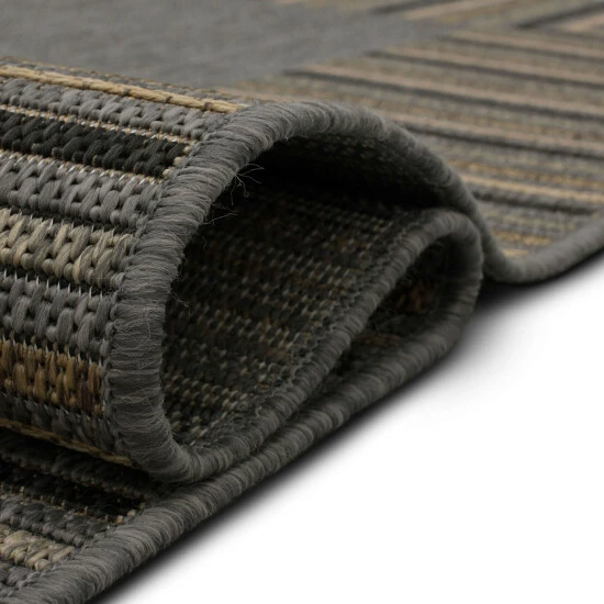Buy โค๏ธ Mohawk Home Devynn Striped Border Indoor/ Outdoor Area Rug Brown, Sisal, Taupe, Gray, Charcoal ๐ 7 Buy โค๏ธ Mohawk Home Devynn Striped Border Indoor/ Outdoor Area Rug Brown, Sisal, Taupe, Gray, Charcoal ๐ - Image 7