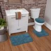 Deals ⌛ Mohawk Home Cascade Bath Rug Set With Toilet Lid Cover Vanilla 🎁