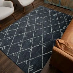 Budget 🔥 Mohawk Home Highland Geometric Tribal Area Rug Navy 😉 -Mohawk Home shop unnamed file 2834