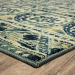 Deals ❤️ Mohawk Home Cameron Ornamental Boho Medallion Area Rug Blue ⌛ -Mohawk Home shop unnamed file 2851