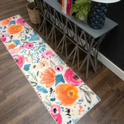 Brand new 🤩 Mohawk Home Abstract Floral Watercolor Area Rug ❤️ -Mohawk Home shop unnamed file 29