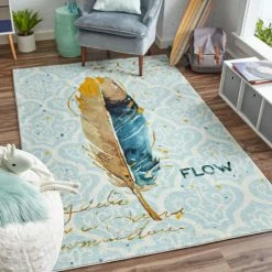 Outlet 😍 Mohawk Home Feather Flow Boho Area Rug 😀
