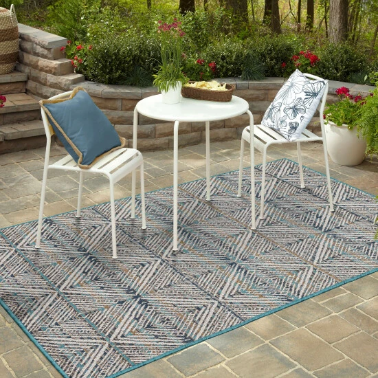Best Sale ๐ Mohawk Home Indoor/Outdoor Diamond Stripes Patio Area Rug Rust ๐ 2 Best Sale ๐ Mohawk Home Indoor/Outdoor Diamond Stripes Patio Area Rug Rust ๐ - Image 2