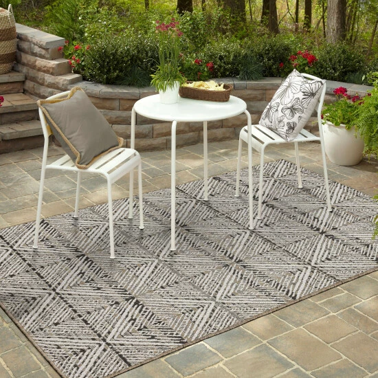 Best Sale ๐ Mohawk Home Indoor/Outdoor Diamond Stripes Patio Area Rug Rust ๐ 5 Best Sale ๐ Mohawk Home Indoor/Outdoor Diamond Stripes Patio Area Rug Rust ๐ - Image 5