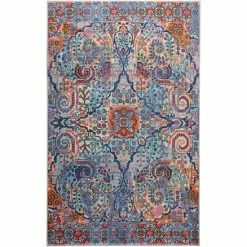 Flash Sale ❤️ Mohawk Home Jett Area Rug Blue/pink 😍
