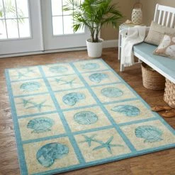 Deals 🤩 Mohawk Home Laguna Shells Coastal Area Rug ⭐