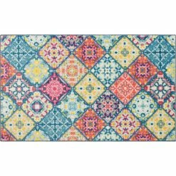 Buy 💯 Mohawk Home Moroccan Tile Holiday Accent Area Rug Blue ✔️ -Mohawk Home shop unnamed file 3059