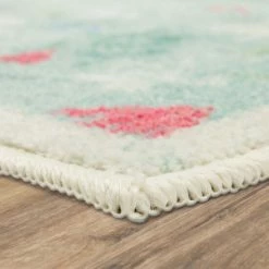 Discount 🧨 Mohawk Home Holiday Forest Red Area Rug Aqua ✨ -Mohawk Home shop unnamed file 309