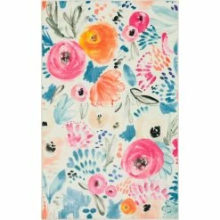 Brand new 🤩 Mohawk Home Abstract Floral Watercolor Area Rug ❤️ -Mohawk Home shop unnamed file 31