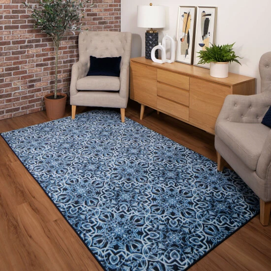Hot Sale ๐ Mohawk Home Amstel Transitional Geometric Area Rug Navy ๐ 2 Hot Sale ๐ Mohawk Home Amstel Transitional Geometric Area Rug Navy ๐ - Image 2