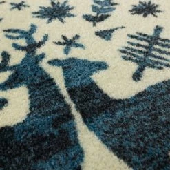 Discount 🧨 Mohawk Home Holiday Forest Red Area Rug Aqua ✨ -Mohawk Home shop unnamed file 313