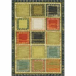 Promo 😍 Mohawk Home Dara Patchwork Checkered Area Rug 🎁 -Mohawk Home shop unnamed file 3137