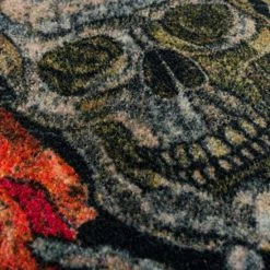 Best Sale 💯 Mohawk Home Skull Roses Black Kitchen Mat ✨ -Mohawk Home shop unnamed file 3188