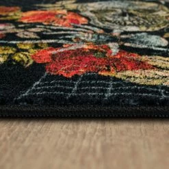 Best Sale 💯 Mohawk Home Skull Roses Black Kitchen Mat ✨ -Mohawk Home shop unnamed file 3189