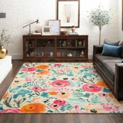 Brand new 🤩 Mohawk Home Abstract Floral Watercolor Area Rug ❤️ -Mohawk Home shop unnamed file 32