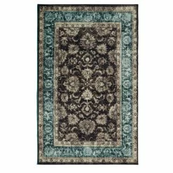 Cheap 👍 Mohawk Home Worcester Traditional Floral Ornamental Area Rug Teal 🌟 -Mohawk Home shop unnamed file 3213