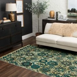 Best reviews of 👍 Mohawk Home Pawel Navy Ornamental Moroccan Ikat Area Rug ✔️