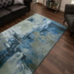 Cheapest 🔥 Mohawk Home Fusion Abstract Area Rug Blue 😍 -Mohawk Home shop unnamed file 3290