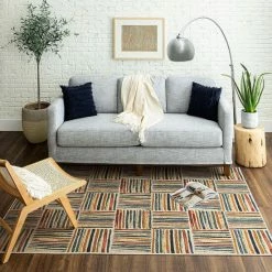 Wholesale 💯 Mohawk Home Ares Striped Color Block Area Rug Multi 🥰