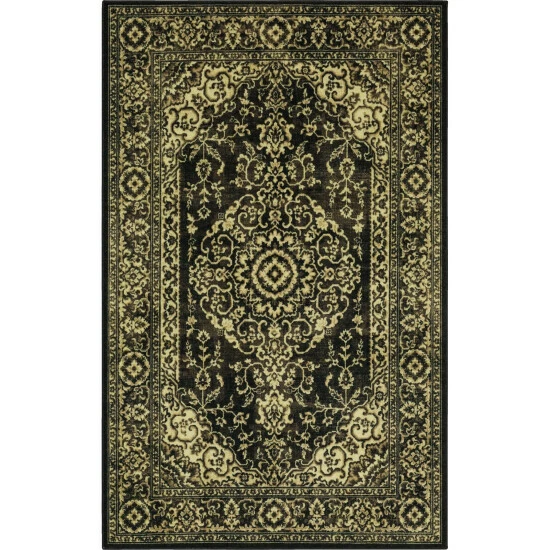 Best Sale 🤩 Mohawk Home Damaris Traditional Ornamental Medallion Area Rug Black/tan ⭐ 2 Best Sale 🤩 Mohawk Home Damaris Traditional Ornamental Medallion Area Rug Black/tan ⭐ - Image 2