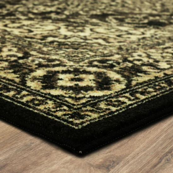 Best Sale 🤩 Mohawk Home Damaris Traditional Ornamental Medallion Area Rug Black/tan ⭐ 4 Best Sale 🤩 Mohawk Home Damaris Traditional Ornamental Medallion Area Rug Black/tan ⭐ - Image 4