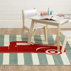 Flash Sale ⭐ Mohawk Home Mohawk Aurora Vintage Truck Crimson (5' X 8') - 5' X 8' 👍