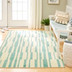 Best reviews of 👍 Mohawk Home Augusta Abstract Stripe Area Rug Cream/blue 😀
