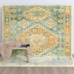 Hot Sale 🛒 Mohawk Home Muted Medallion Blue Area Rug 🔥