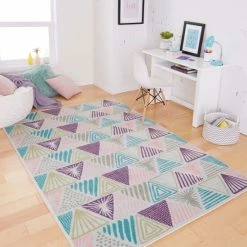 Best Sale 😀 Mohawk Home Geometric Triangles Area Rug ⌛