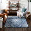 Best Pirce 👍 Mohawk Home Fleming Southwestern Striped Medallion Area Rug Blue 👍