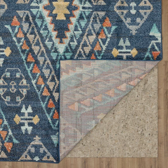 Best Pirce ๐ Mohawk Home Fleming Southwestern Striped Medallion Area Rug Blue ๐ 6 Best Pirce ๐ Mohawk Home Fleming Southwestern Striped Medallion Area Rug Blue ๐ - Image 6