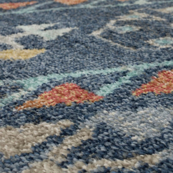 Best Pirce ๐ Mohawk Home Fleming Southwestern Striped Medallion Area Rug Blue ๐ 7 Best Pirce ๐ Mohawk Home Fleming Southwestern Striped Medallion Area Rug Blue ๐ - Image 7