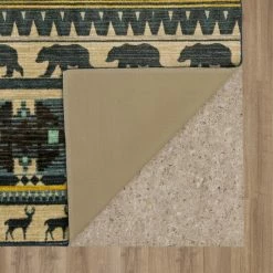 Hot Sale 🎉 Mohawk Home Wilderness Stripe Navy Area Rug 😀 -Mohawk Home shop unnamed file 3398