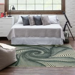 Best Pirce ✨ Mohawk Home Spiral Stripe Abstract Area Rug 🛒