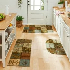 Mohawk Home shop 2 Cheap ⌛ Mohawk Home Les Fleurs La Terre Kitchen Mat Accent Rug 👍