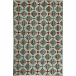 Best Pirce 🎉 Mohawk Home Wheaton Geometric Diamond Area Rug Cream/black/red 🔔