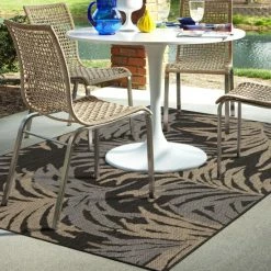 Wholesale 😉 Mohawk Home Kennedee Grey Tropical Floral Indoor/ Outdoor Area Rug Gray, Taupe, Charcoal 🔥