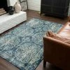 Coupon 🎉 Mohawk Home Portgate Distressed Boho Medallion Area Rug Blue/cream 🥰