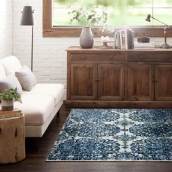 Coupon 🎉 Mohawk Home Portgate Distressed Boho Medallion Area Rug Blue/cream 🥰 -Mohawk Home shop unnamed file 3614