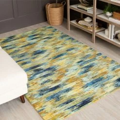 Best Sale 🔥 Mohawk Home Warrick Contemporary Abstract Stripe Area Rug Navy 👍 -Mohawk Home shop unnamed file 3622