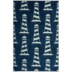 Discount 🤩 Mohawk Home Seaside Lighthouse Area Rug Navy 👍 -Mohawk Home shop unnamed file 3764