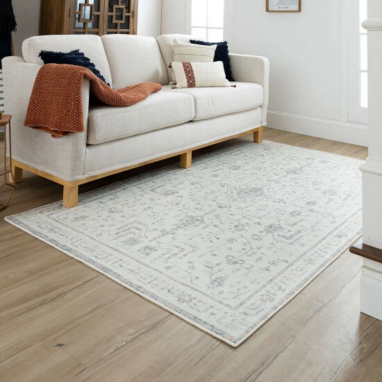 Budget 🥰 Mohawk Home Tempe Ornament Area Rug Cream ✨ 5 Budget 🥰 Mohawk Home Tempe Ornament Area Rug Cream ✨ - Image 5