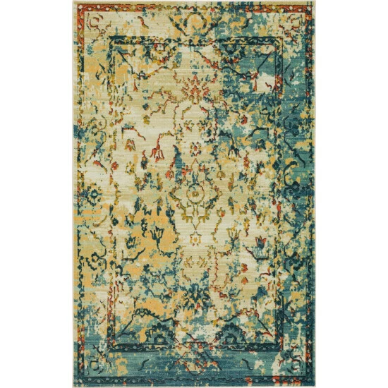 Wholesale โญ Mohawk Home Essa Blue Abstract Area Rug ๐ 2 Wholesale โญ Mohawk Home Essa Blue Abstract Area Rug ๐ - Image 2